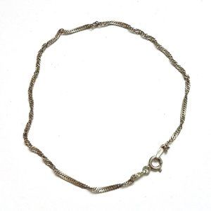 Sterling Silver Ankle Bracelet Jewelry Clasp